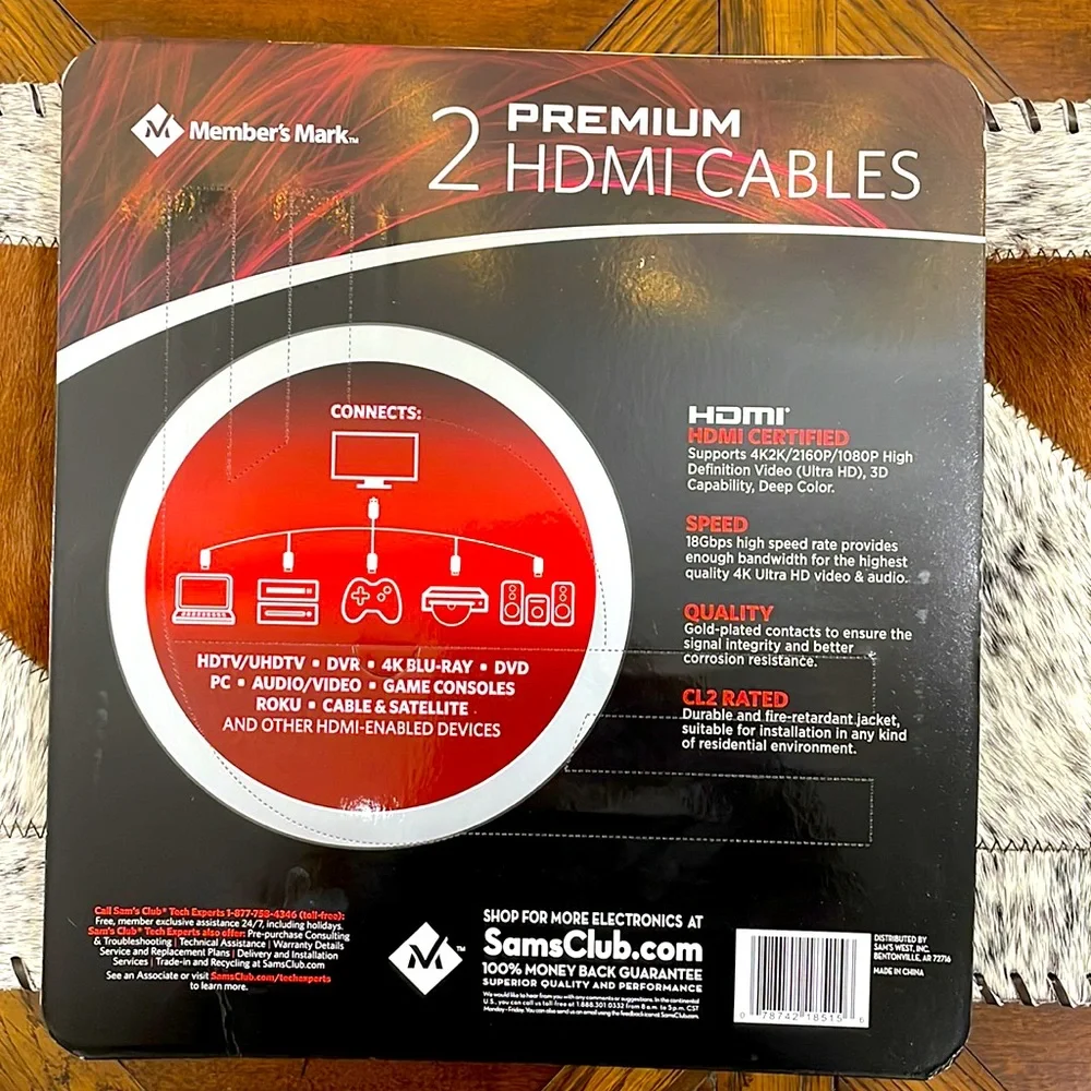 Two Pack Premium HDMI Cables